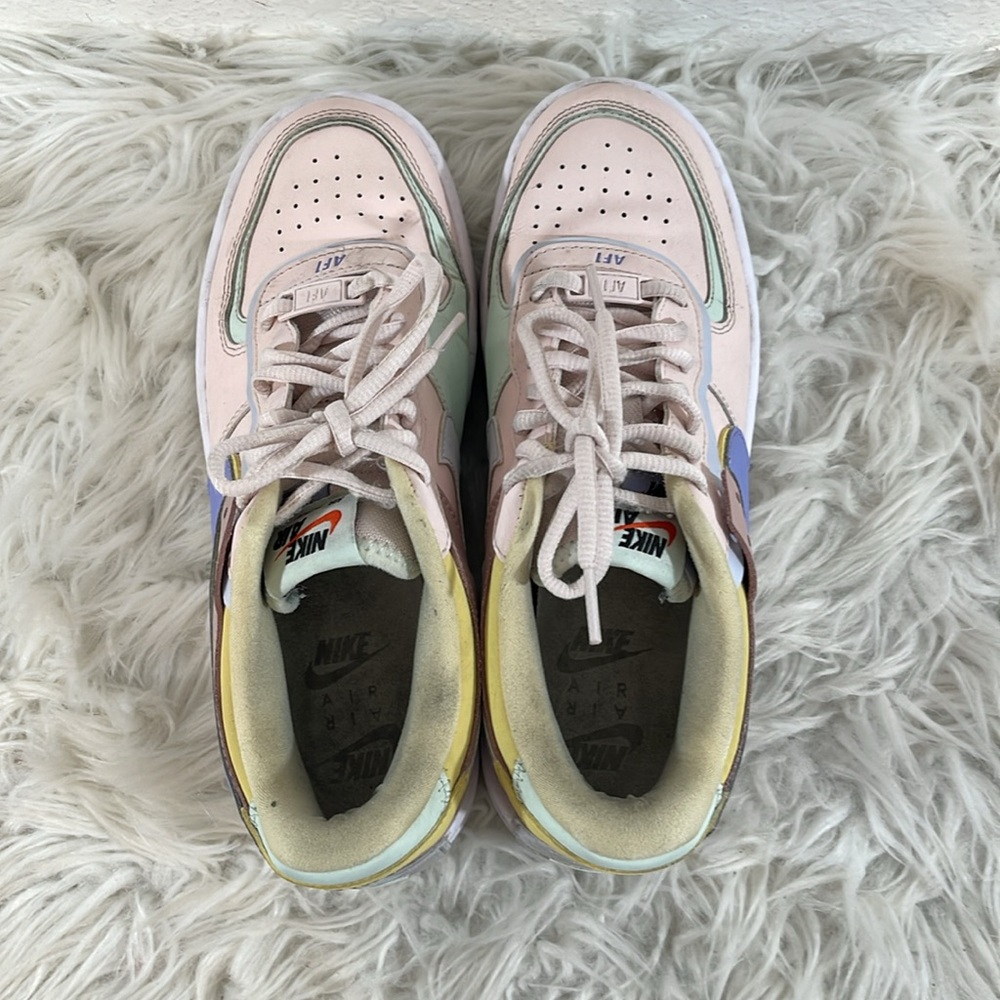 Nike Womens Air Force 1 Shadow Shoes CI0919-600 Size 8 Light Soft Pink Sneakers - Picture 6 of 12